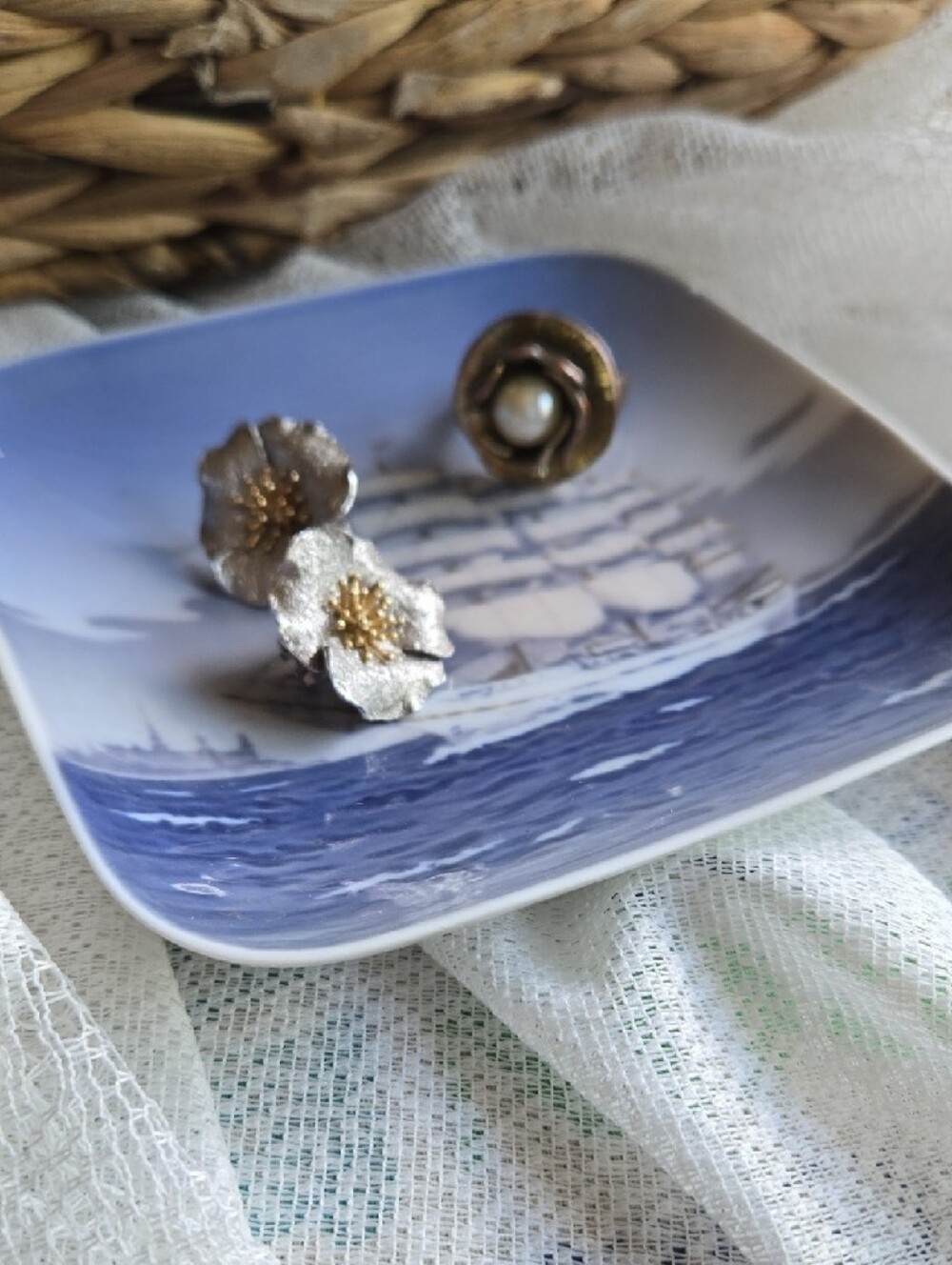 Royal Copenhagen White Porcelain Jewelry Dish